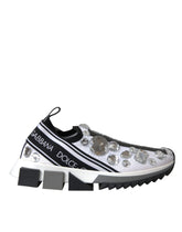 Dolce & Gabbana White Sorrento Crystals Sneakers Shoes -   -  Dolce & Gabbana.